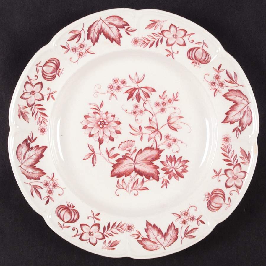 Malvern Red Dinner Plate by Johnson Brothers-1