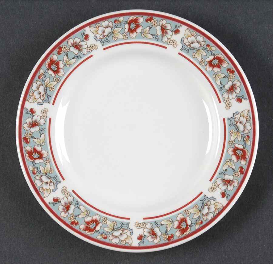 Malvern (Blue Rim) Bread & Butter Plate by Johnson Brothers-1