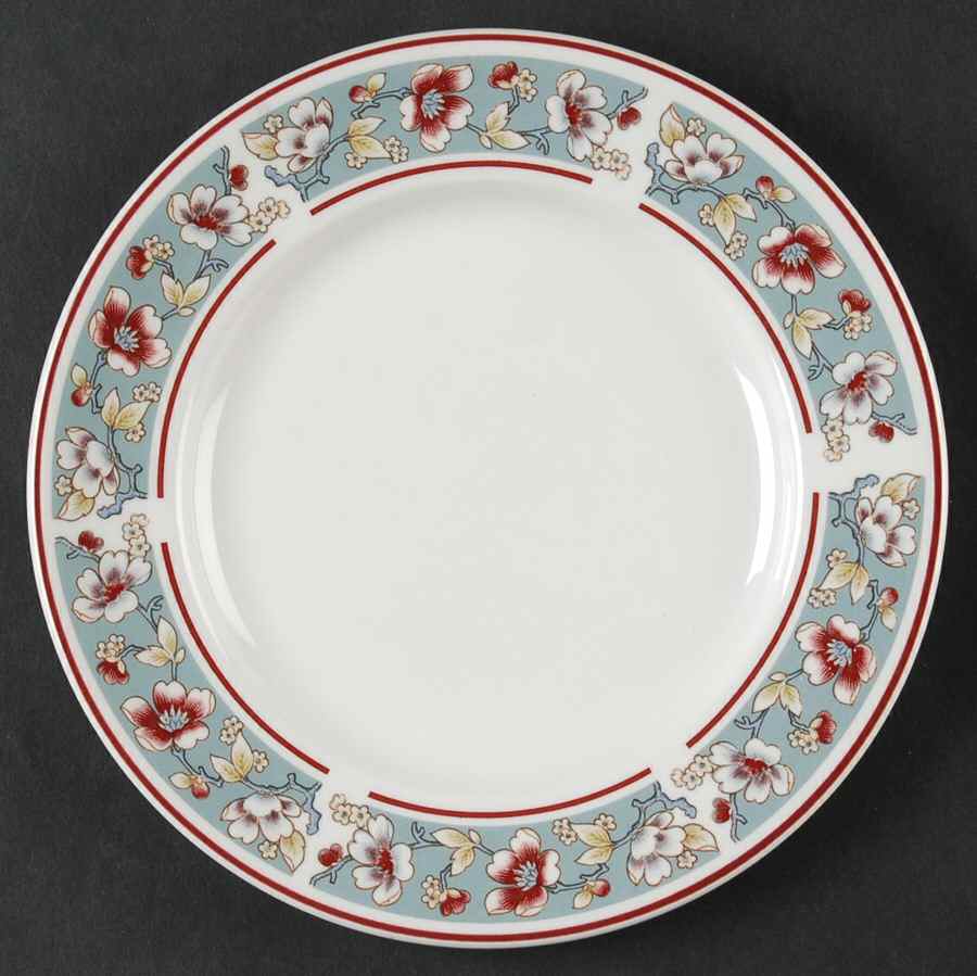 Malvern (Blue Rim) Dessert/Pie Plate by Johnson Brothers-1