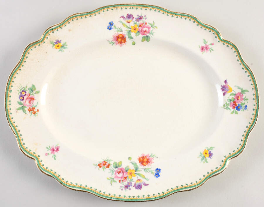 Malvern (Old Staffordshire) 14" Oval Serving Platter by Johnson Brothers-1