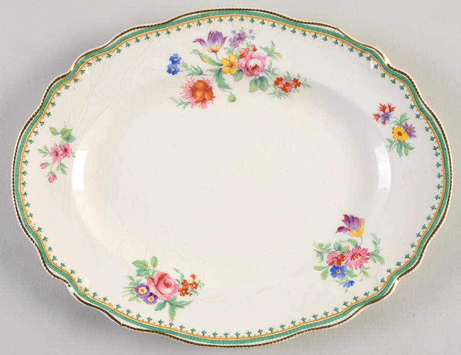 Malvern (Old Staffordshire) 10" Oval Serving Platter by Johnson Brothers-1