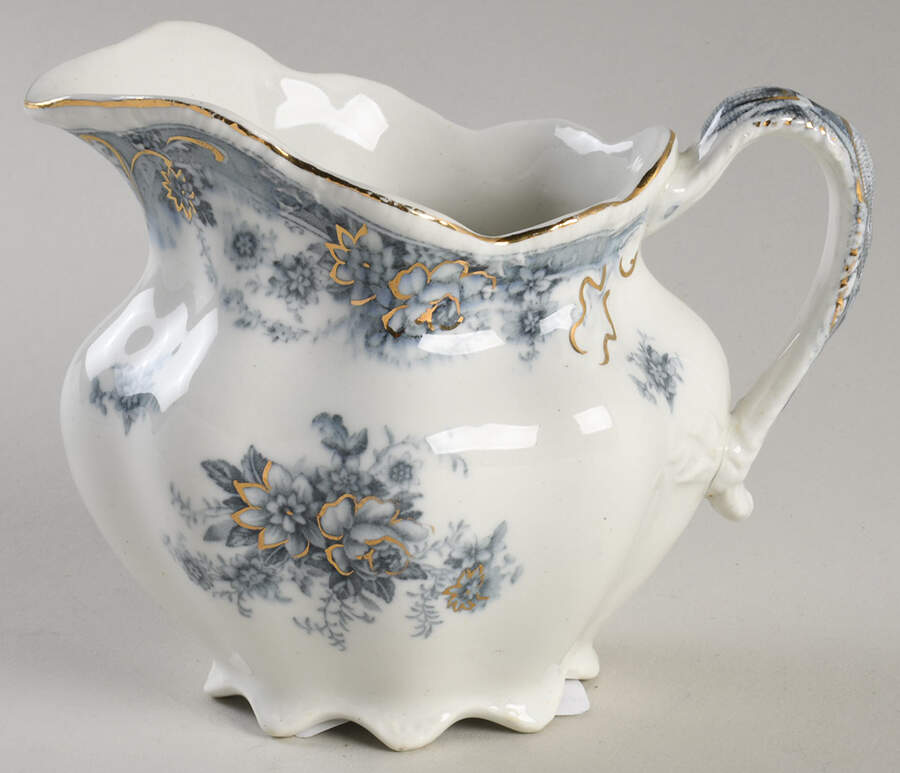 Marlboro Blue Gray (Gold Trim) Creamer by Johnson Brothers-1