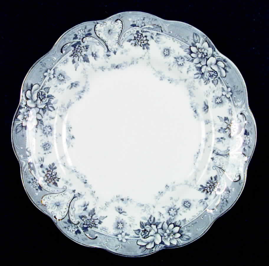 Marlboro Blue Gray (Gold Trim) Dinner Plate by Johnson Brothers-1