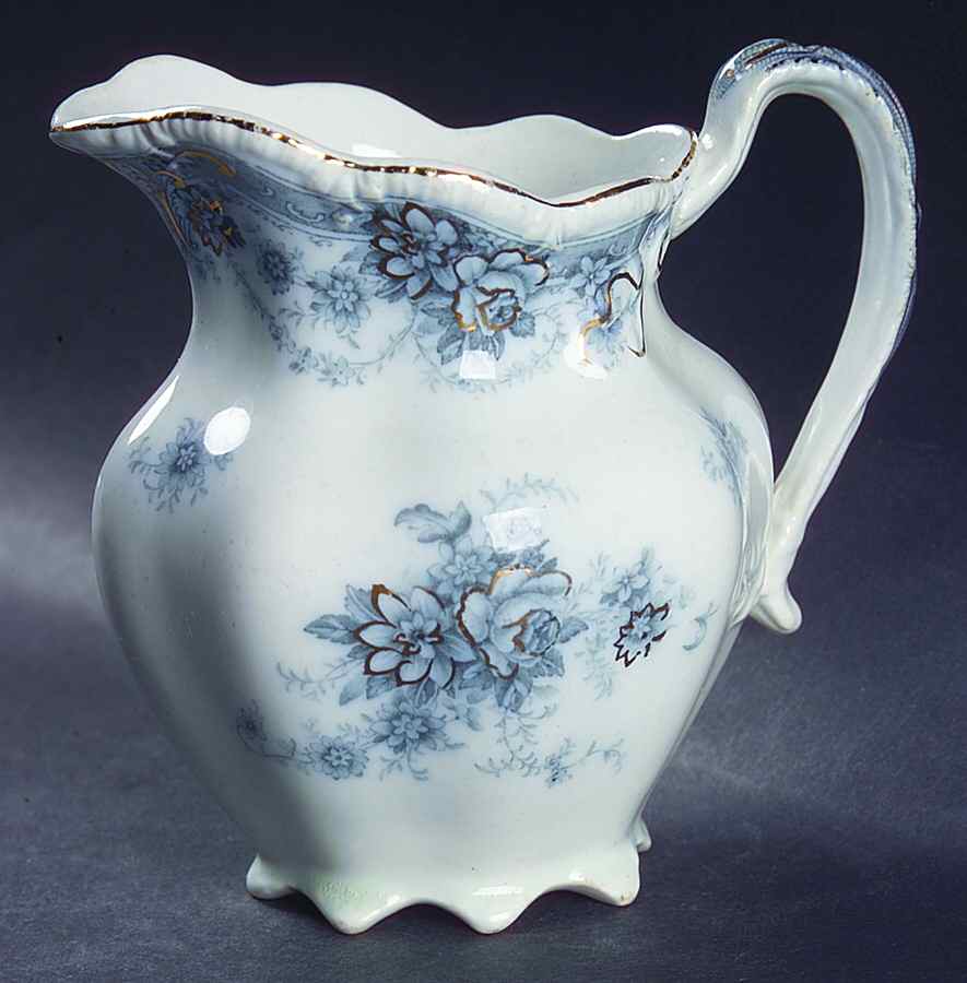 Marlboro Blue Gray (Gold Trim) Creamer by Johnson Brothers-1
