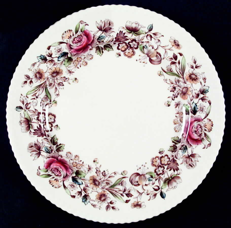 Margaret Rose Brown Multi Dinner Plate by Johnson Brothers-1