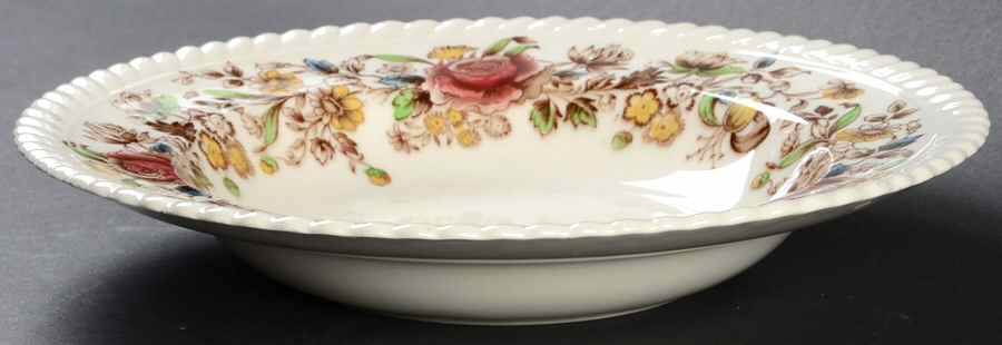 Margaret Rose Brown Multi Rim Soup Bowl by Johnson Brothers-1
