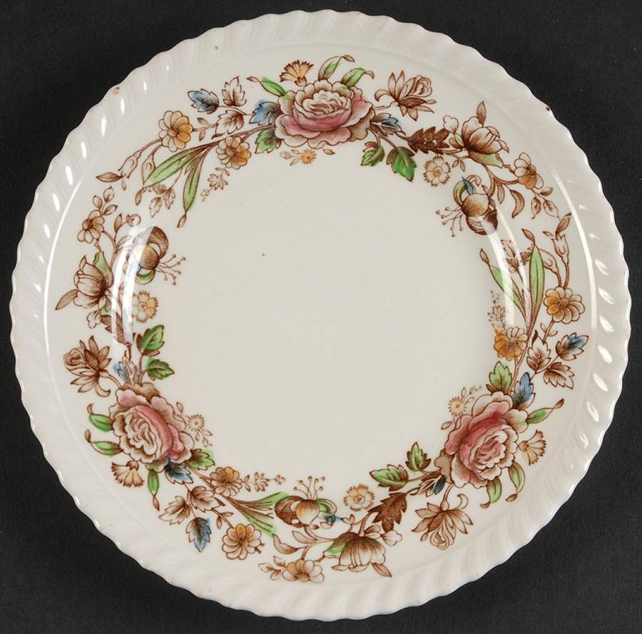 Margaret Rose Brown Multi Bread & Butter Plate by Johnson Brothers-1