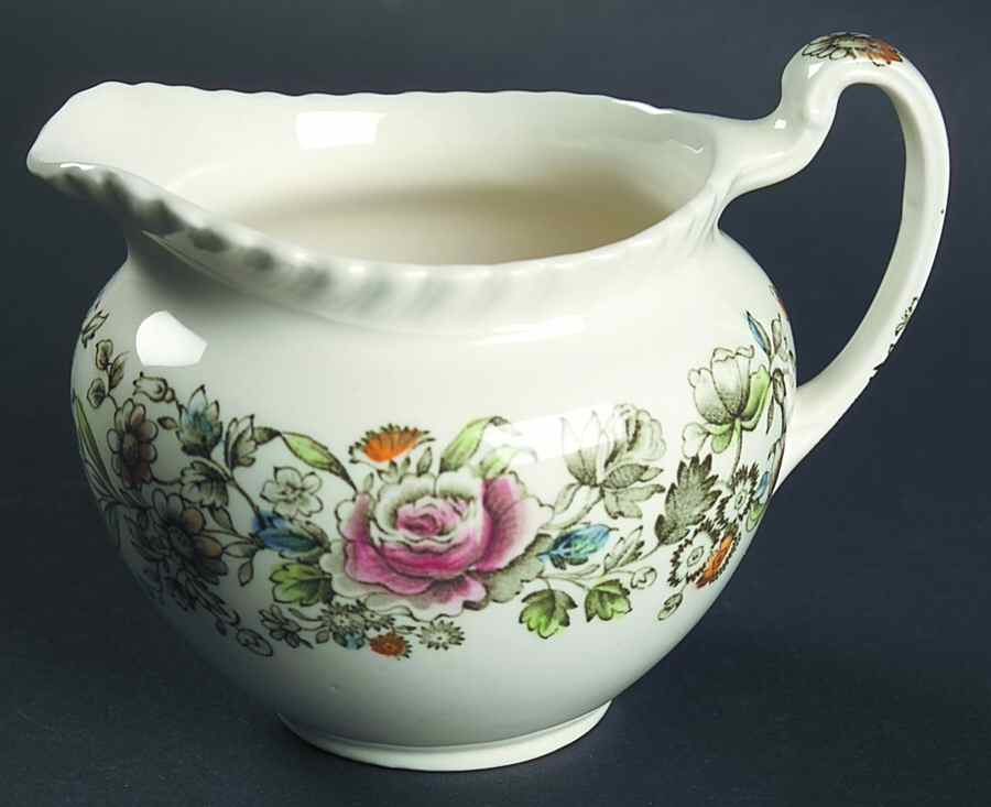 Margaret Rose Green Multicolor Creamer by Johnson Brothers-1
