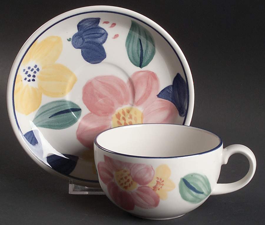 Marie Breakfast Cup & Saucer Set by Johnson Brothers-1