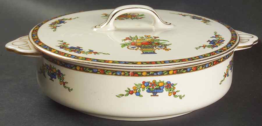 Marjorie Round Covered Vegetable by Johnson Brothers-1