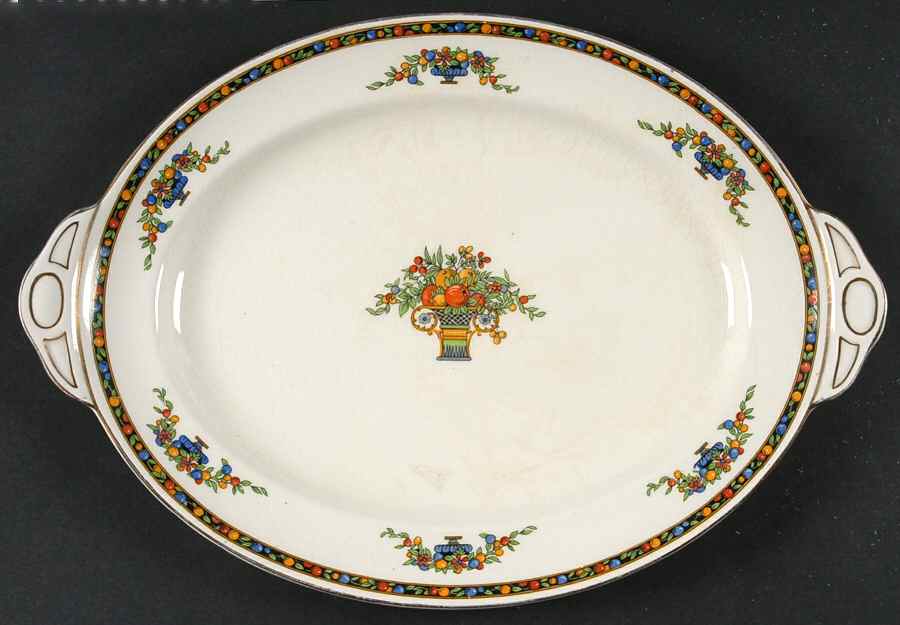 Marjorie 13" Oval Serving Platter by Johnson Brothers-1