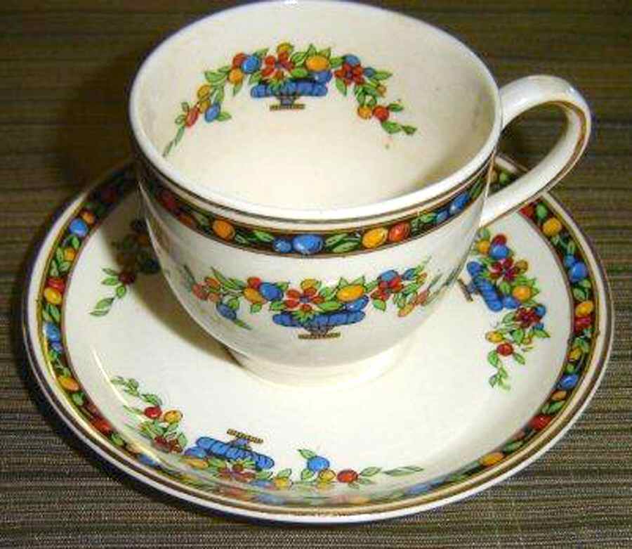 Marjorie Flat Demitasse Cup & Saucer Set by Johnson Brothers-1
