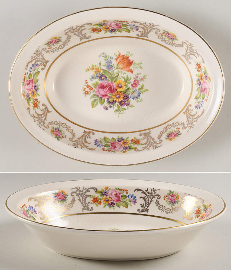 Marlborough 9" Oval Vegetable Bowl by Johnson Brothers-1