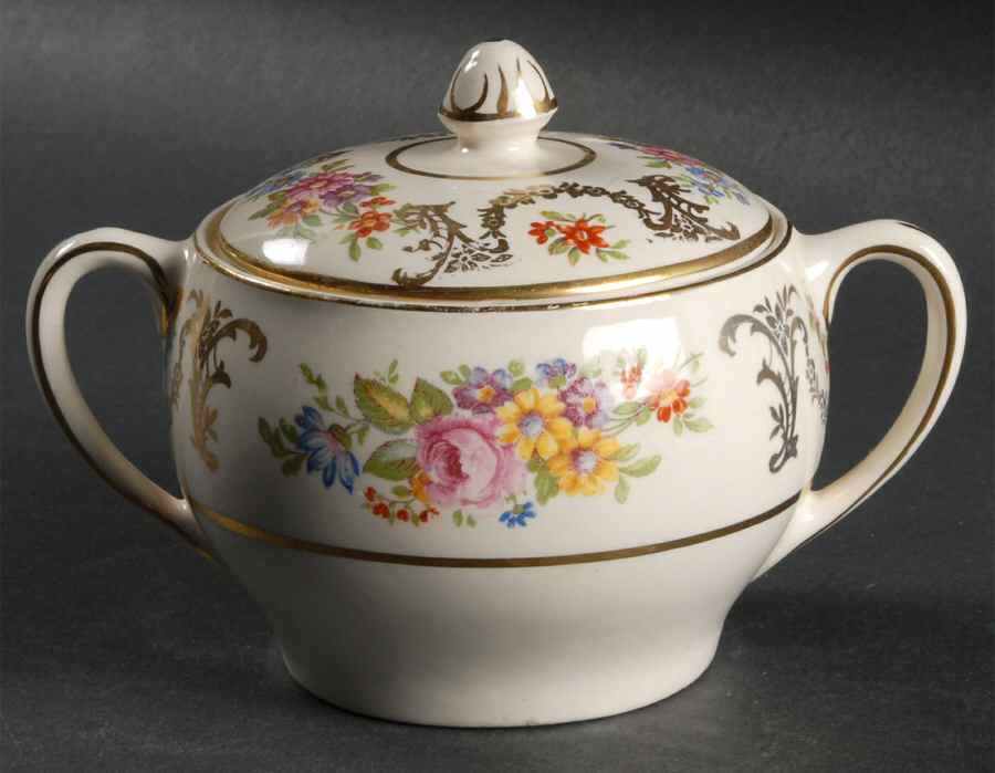Marlborough Sugar Bowl & Lid by Johnson Brothers-1