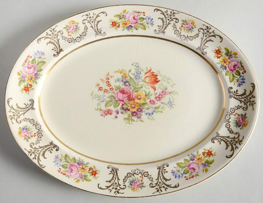Marlborough 11" Oval Serving Platter by Johnson Brothers-1