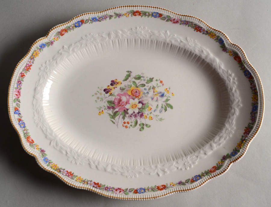 Marlow (Older) 10" Oval Serving Platter by Johnson Brothers-1