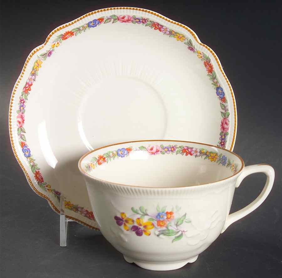 Marlow (Older) Oversized Cup & Saucer Set by Johnson Brothers-1