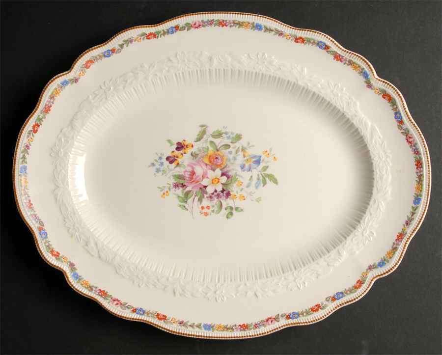 Marlow (Older) 14" Oval Serving Platter by Johnson Brothers-1