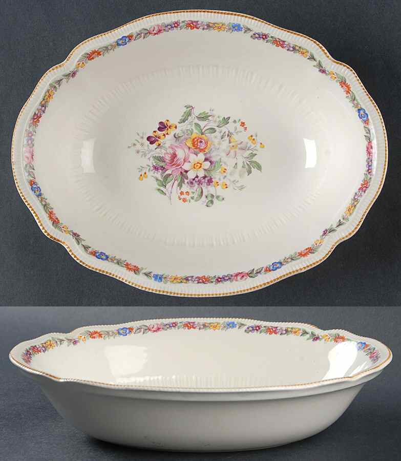 Marlow (Older) 9" Oval Vegetable Bowl by Johnson Brothers-1