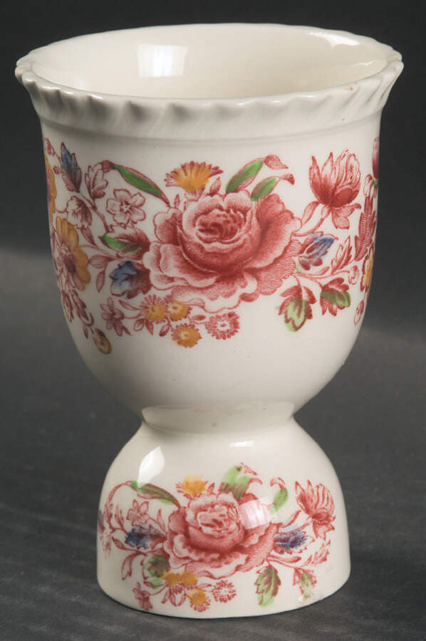 Margaret Rose Pink Multicolor Double Egg Cup by Johnson Brothers-1