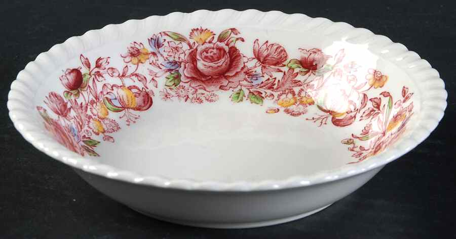 Margaret Rose Pink Multicolor Fruit/Dessert (Sauce) Bowl by Johnson Brothers-1