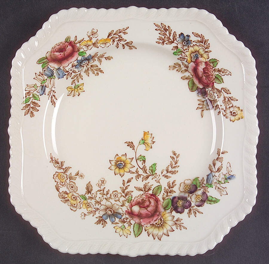 The Marquis (Windsor Ware) Square Salad Plate by Johnson Brothers-1