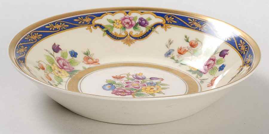 Mayfair (Floral Center, Gold Trim) Fruit/Dessert (Sauce) Bowl by Johnson Brothers-1