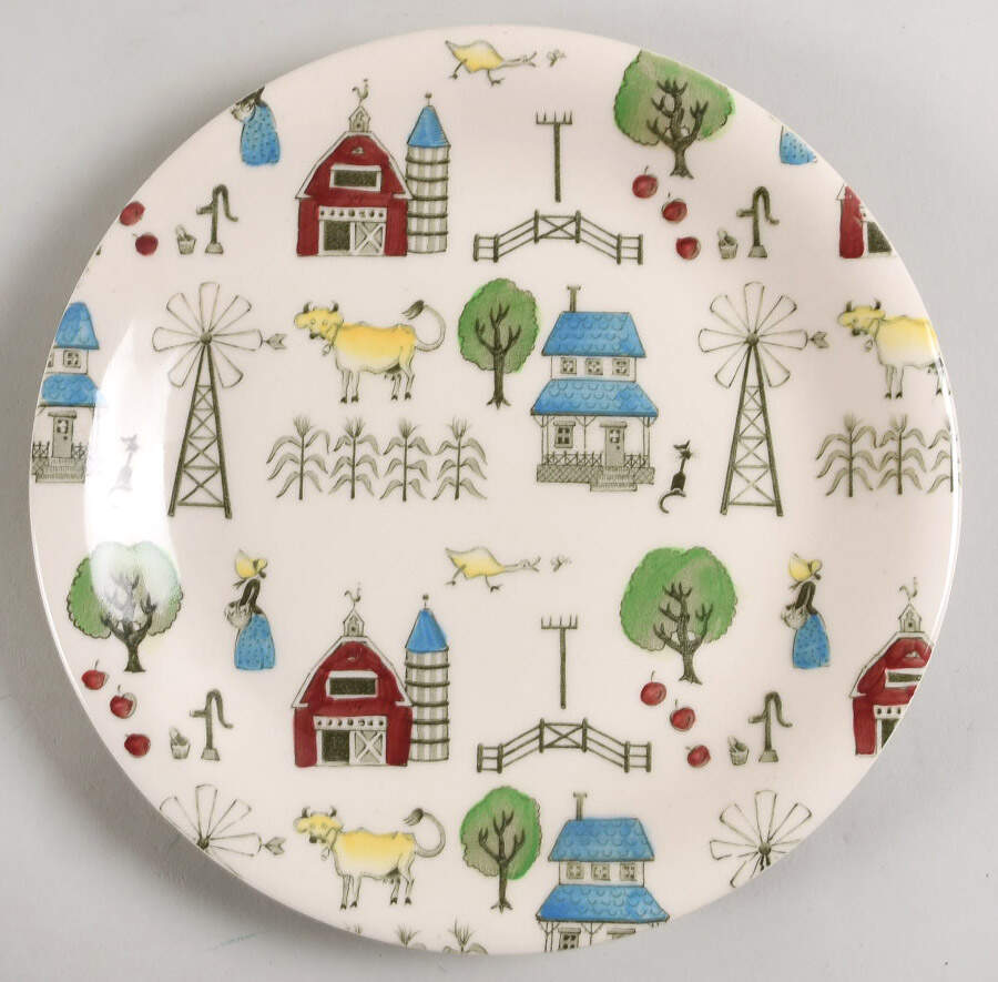 Mcdonald's Farm Luncheon Plate by Johnson Brothers-1