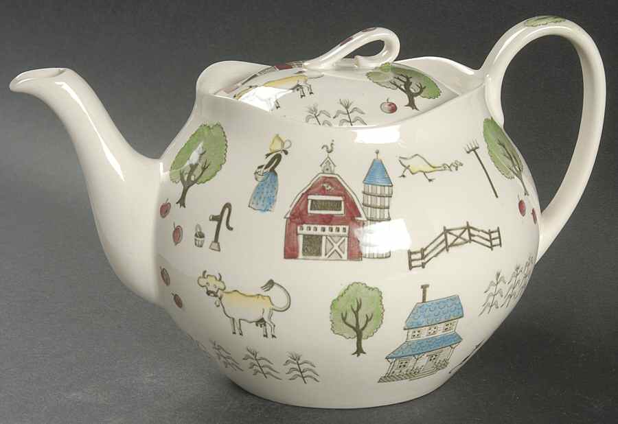 Mcdonald's Farm Teapot & Lid by Johnson Brothers-1