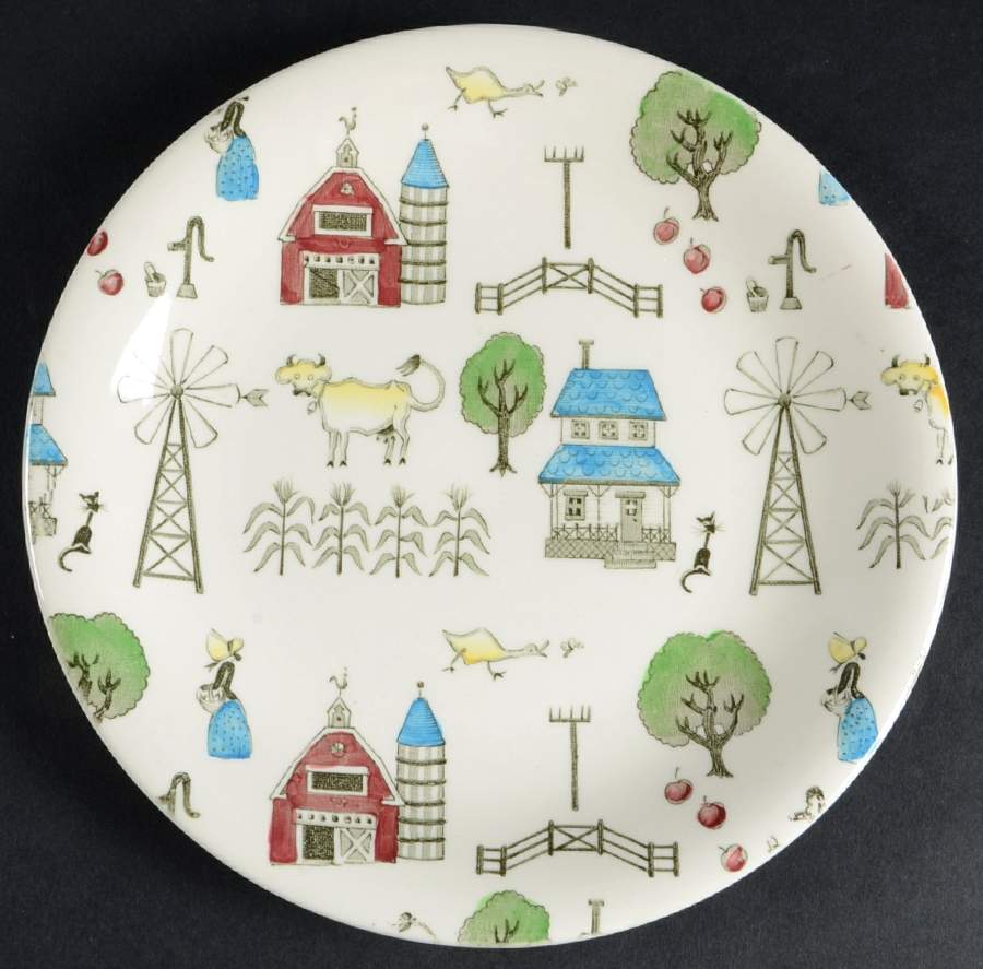 Mcdonald's Farm Salad Plate by Johnson Brothers-1