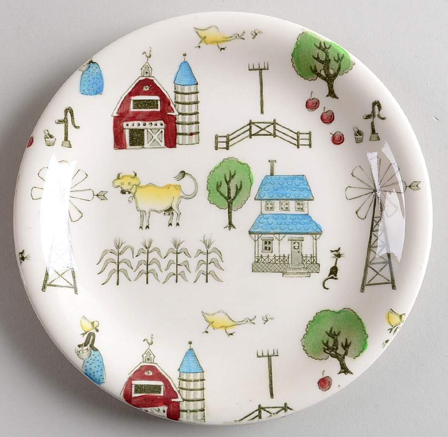 Mcdonald's Farm Dessert/Pie Plate by Johnson Brothers-1