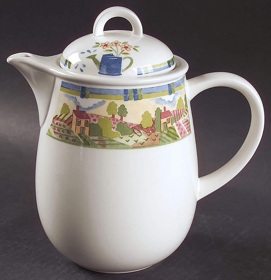 Meadow Brook Coffee Pot & Lid by Johnson Brothers-1