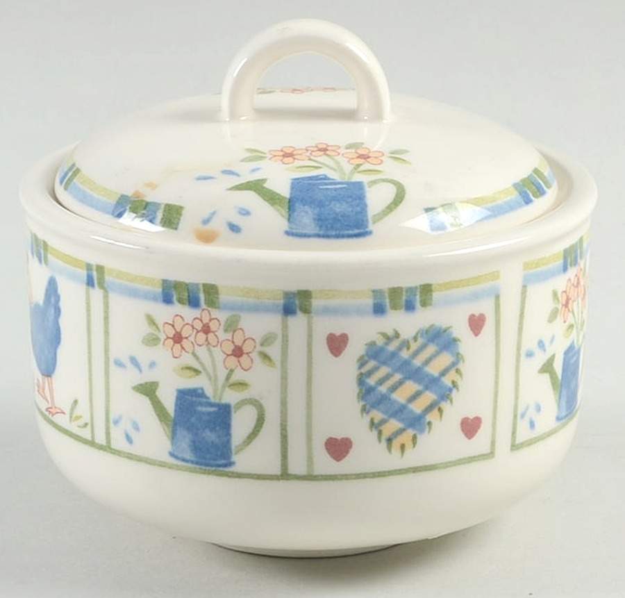 Meadow Brook Sugar Bowl & Lid by Johnson Brothers-1