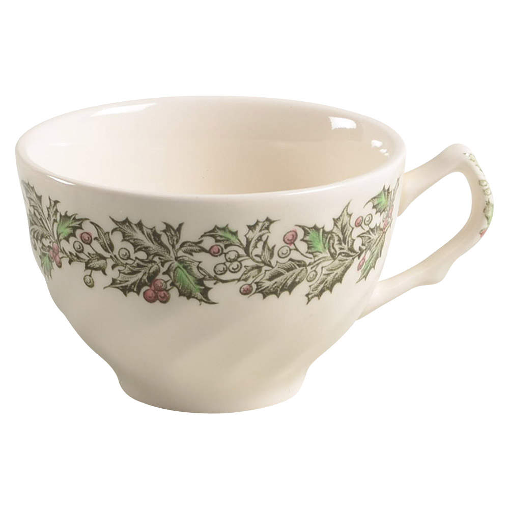 Merry Christmas ("A Genuine Hand Engraving") Flat Cup by Johnson Brothers-1