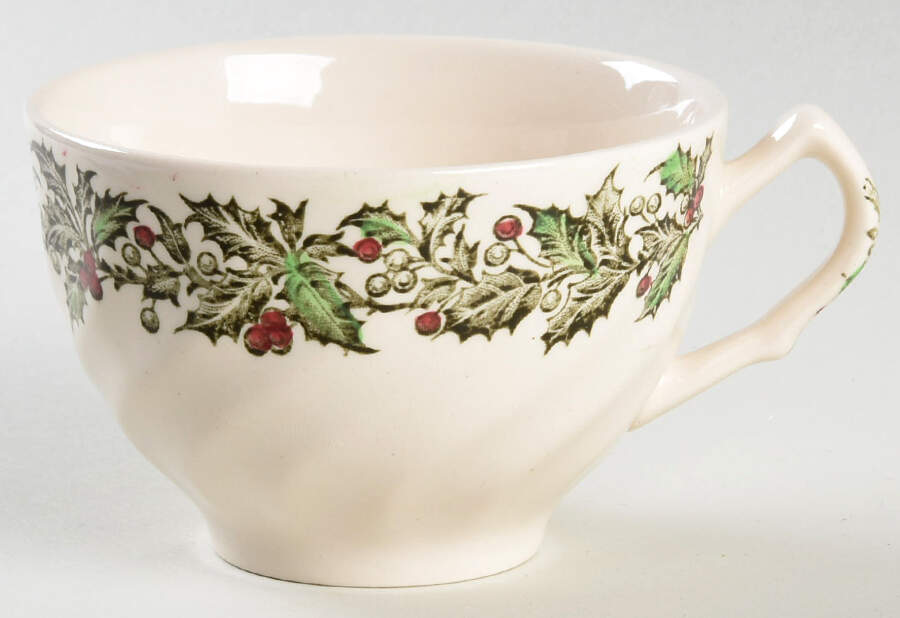 Merry Christmas ("A Genuine Hand Engraving") Snack Cup by Johnson Brothers-1
