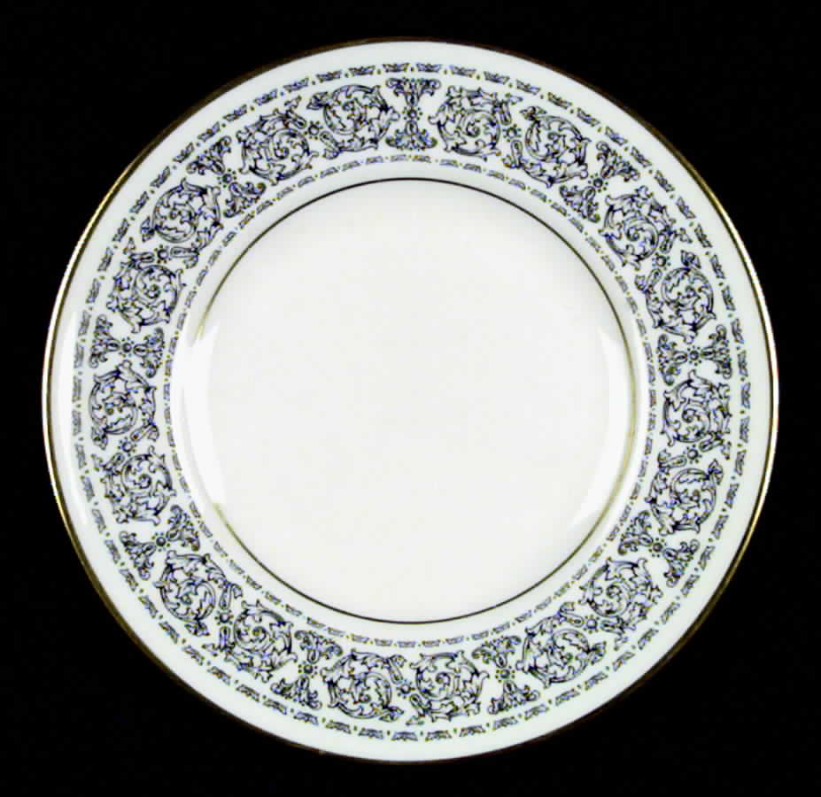 Medici Black Bread & Butter Plate by Johnson Brothers-1