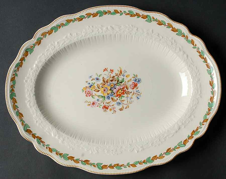 Melbourne 12" Oval Serving Platter by Johnson Brothers-1