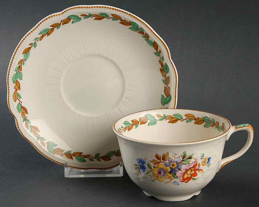 Melbourne Flat Cup & Saucer Set by Johnson Brothers-1