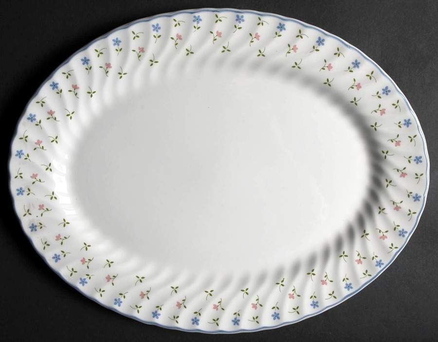 Melody 13" Oval Serving Platter by Johnson Brothers-1