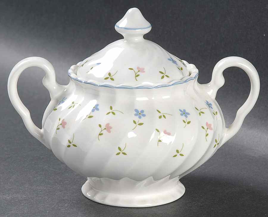 Melody Sugar Bowl & Lid by Johnson Brothers-1
