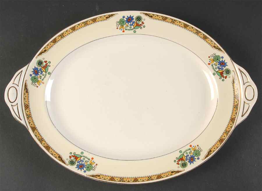 Miami 13" Oval Serving Platter by Johnson Brothers-1