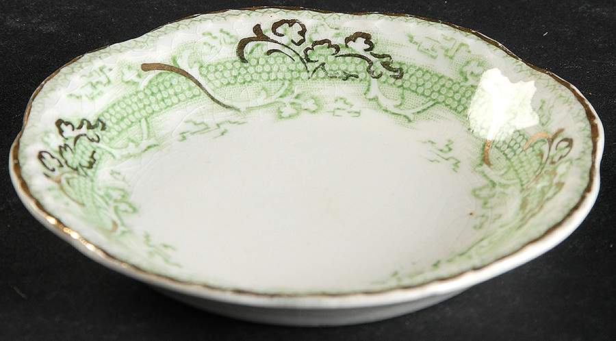 The Mikado Green Butter Pat by Johnson Brothers-1