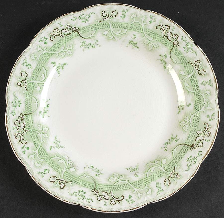 The Mikado Green Luncheon Plate by Johnson Brothers-1