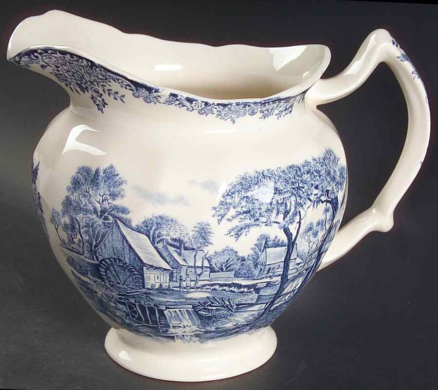 Millstream Blue 40 Oz Pitcher by Johnson Brothers-1