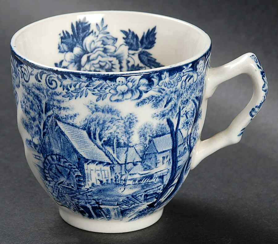 Millstream Blue Flat Demitasse Cup by Johnson Brothers-1