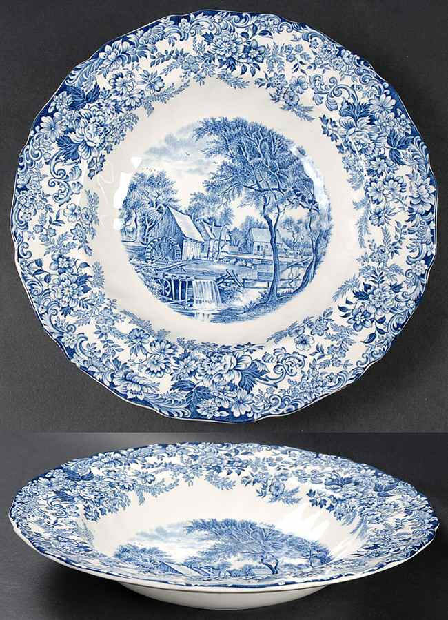 Millstream Blue Rim Soup Bowl by Johnson Brothers-1