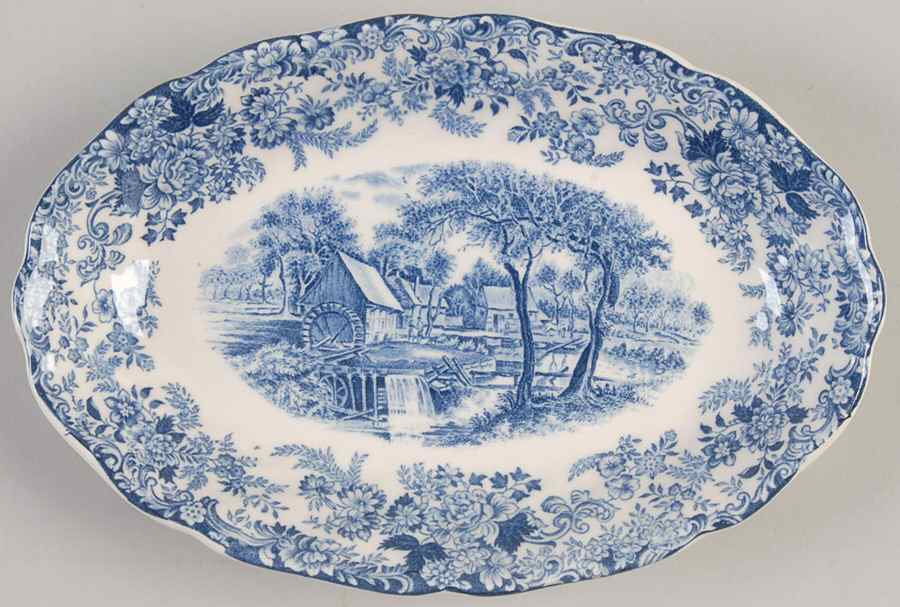Millstream Blue Relish/Gravy Underplate by Johnson Brothers-1
