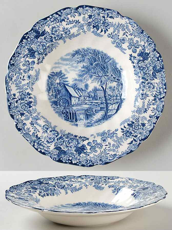 Millstream Blue Rim Soup Bowl by Johnson Brothers-1