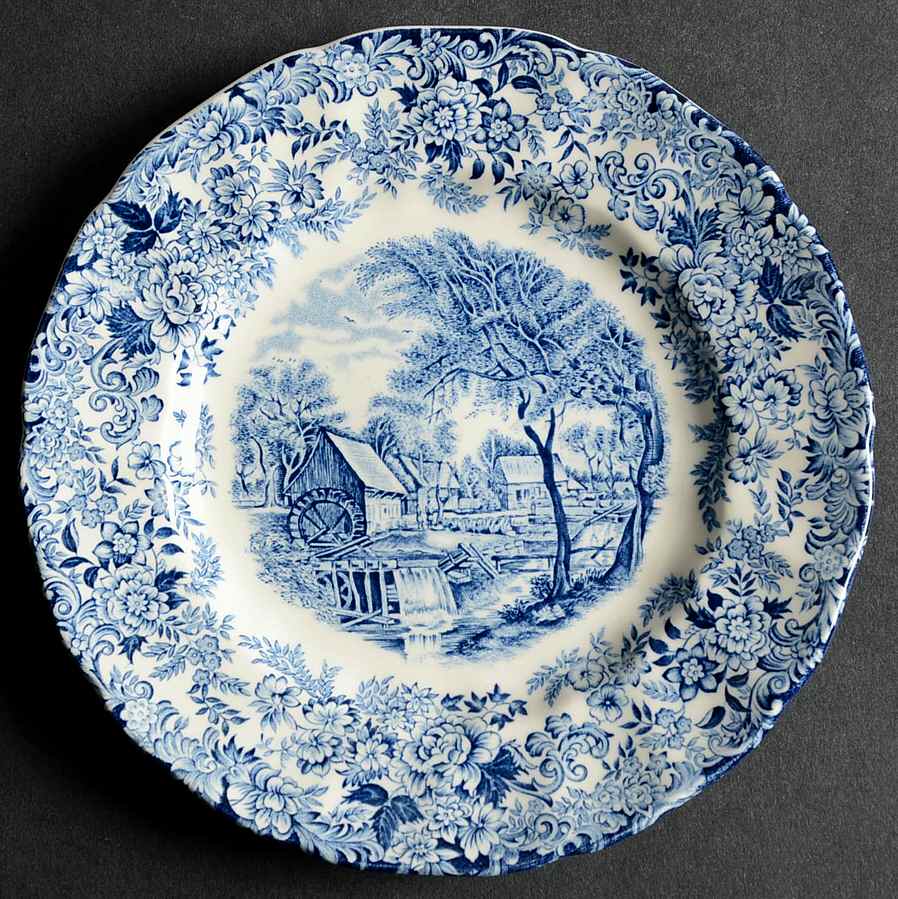 Millstream Blue Dessert/Pie Plate by Johnson Brothers-1