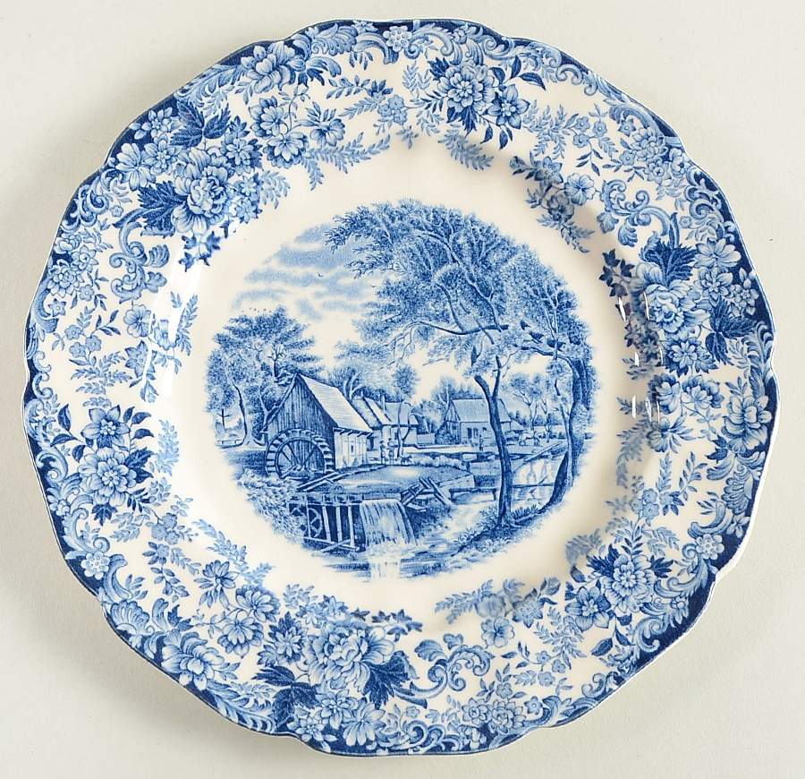 Millstream Blue Salad Plate by Johnson Brothers-1